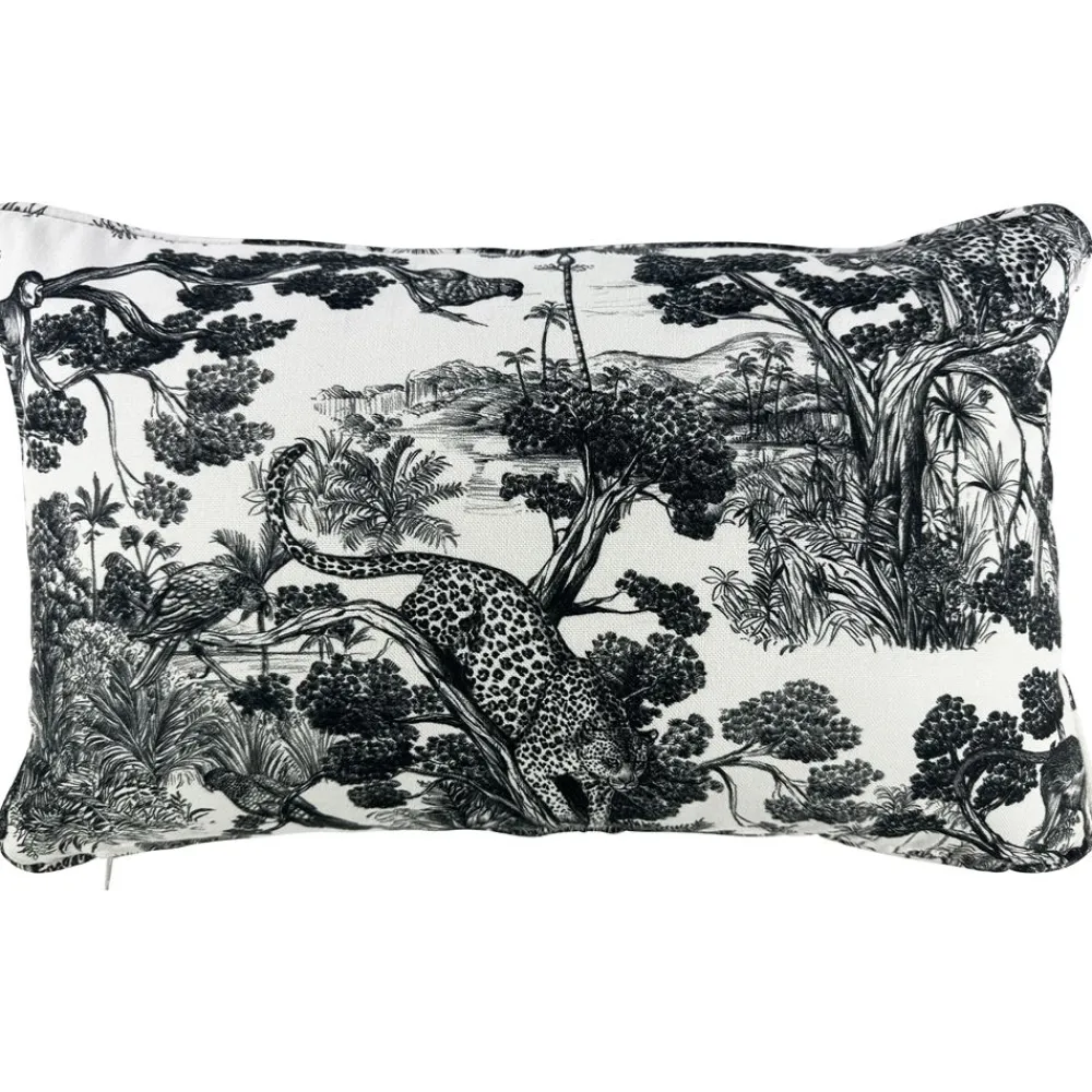 Becquet Housse coussin motif jungle - CRÉATION THÉVENON< Rideau Et Déco Textile|Coussin, Housse De Coussin