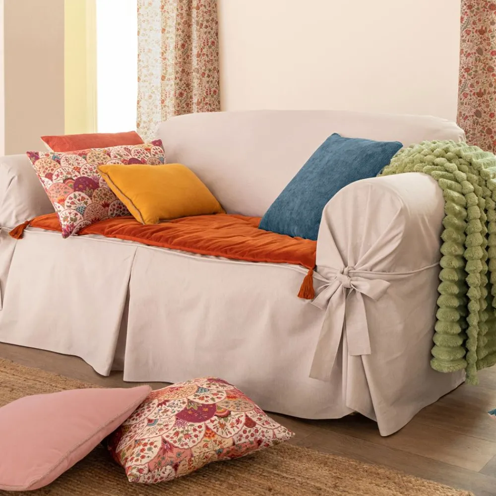 Becquet Housse coussin motif perse< Rideau Et Déco Textile|Coussin, Housse De Coussin