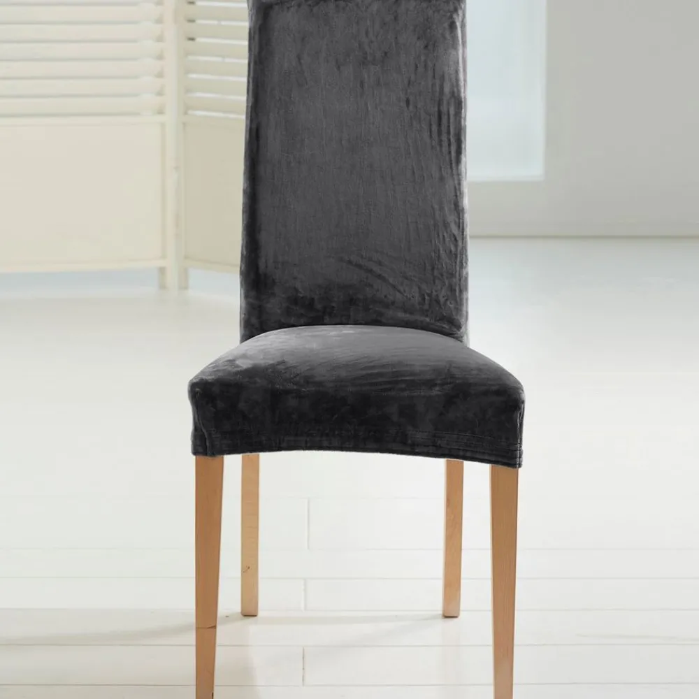 Becquet Housse de chaise bi-extensible microfibre< Décoration Textile Unie|Galette De Chaise, Housse De Chaise