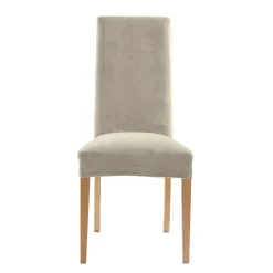 Becquet Housse de chaise bi-extensible microfibre< Décoration Textile Unie|Galette De Chaise, Housse De Chaise