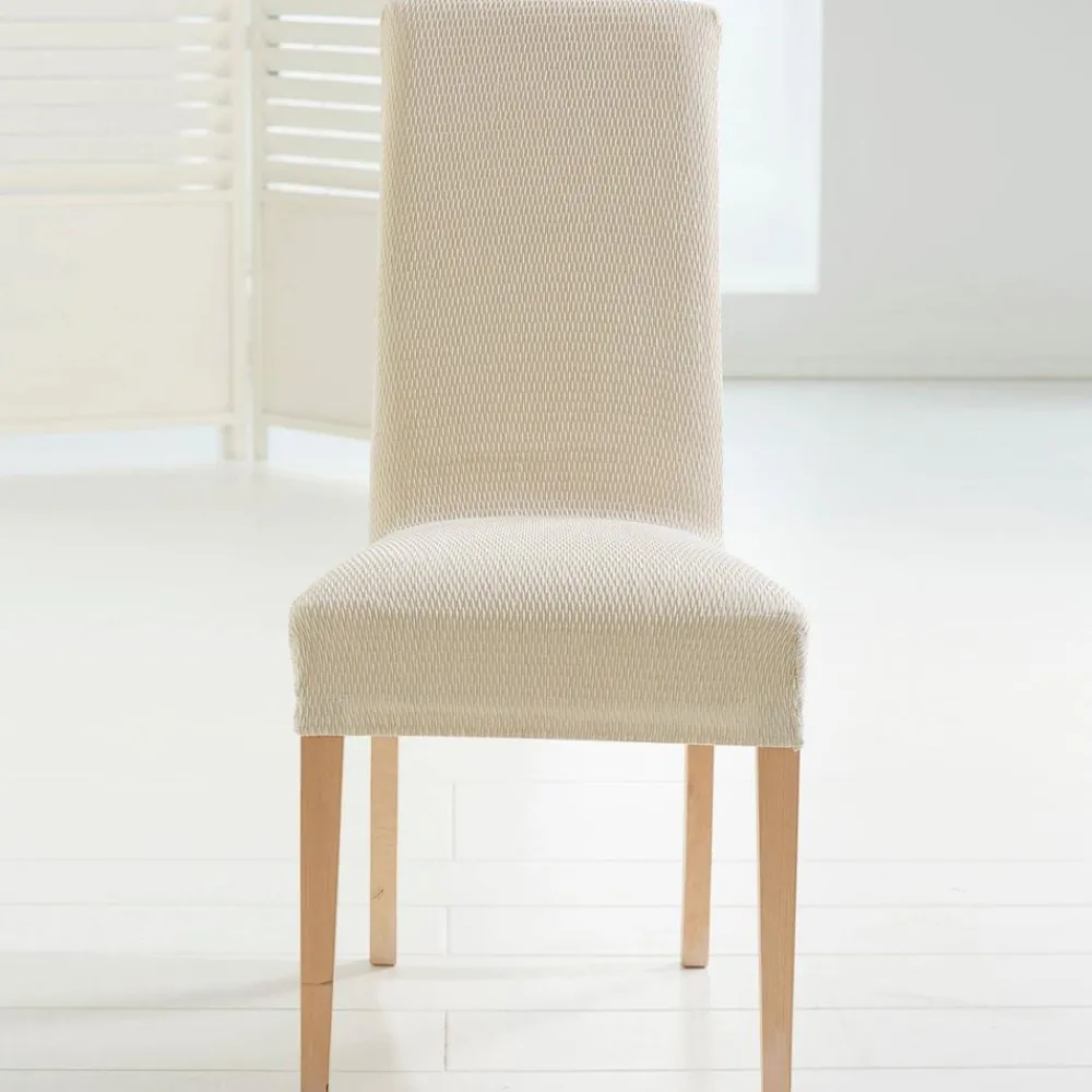 Becquet Housse de chaise extensible< Décoration Textile Unie|Galette De Chaise, Housse De Chaise