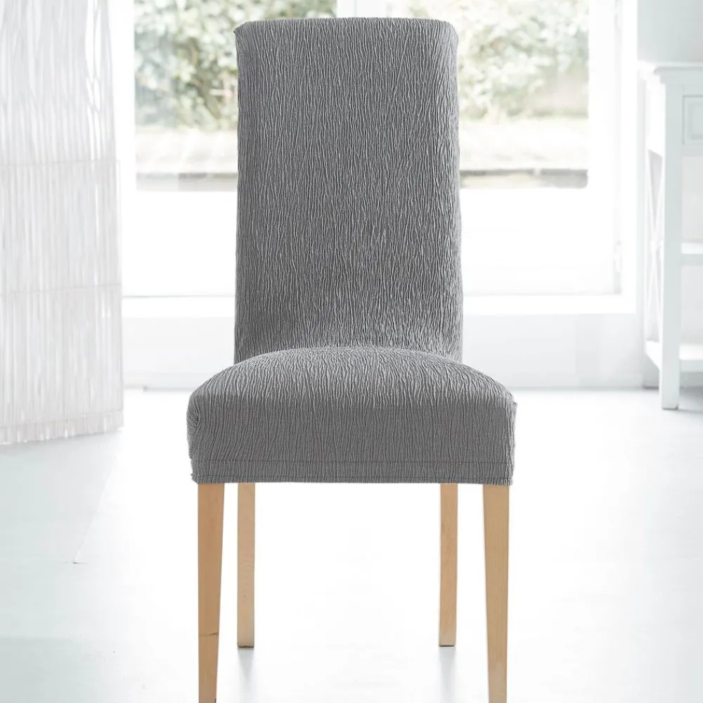 Becquet Housse de chaise extensible tissage en relief< Décoration Textile Unie|Galette De Chaise, Housse De Chaise