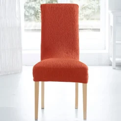 Becquet Housse de chaise extensible tissage en relief< Décoration Textile Unie|Galette De Chaise, Housse De Chaise