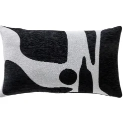 Becquet Housse de coussin bicolore motif géométrique< Rideau Et Déco Textile|Coussin, Housse De Coussin