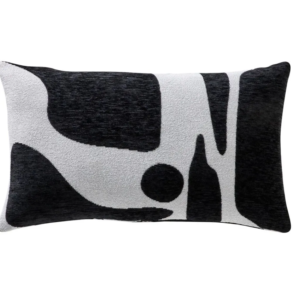 Becquet Housse de coussin bicolore motif géométrique< Rideau Et Déco Textile|Coussin, Housse De Coussin