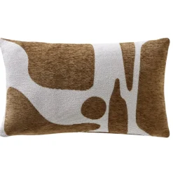 Becquet Housse de coussin bicolore motif géométrique< Rideau Et Déco Textile|Coussin, Housse De Coussin