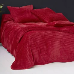 Becquet Housse de coussin et jeté de lit tufté velours - CRÉATION< Décoration Textile Unie|Plaid