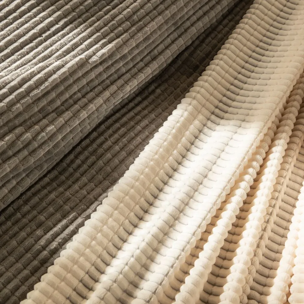 Becquet Housse de coussin et jeté de lit tufté velours - CRÉATION< Décoration Textile Unie|Plaid