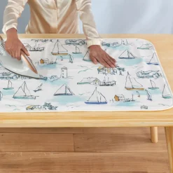 Becquet Housse de table à repasser et nappe de repassage motif bateau - CRÉATION< Entretien Du Linge Et Repassage
