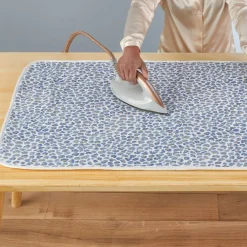 Becquet Housse de table à repasser et nappe de repassage motif léopard bleu - CRÉATION< Entretien Du Linge Et Repassage