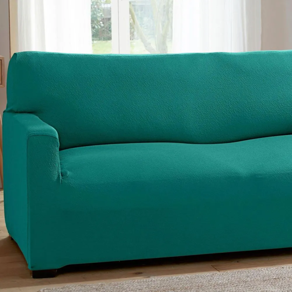 Becquet Housse fauteuil et canapé relief bi-extensible< Rideau Et Déco Textile|Housse De Canapé, Housse De Fauteuil