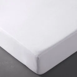 Becquet Housse matelas - FIBRES RECYCLÉES - molleton IMPERMÉABLE - 180 g/m²< Les Matières|Protection Literie