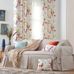 Becquet Housses à nouettes pour fauteuil ou canapé< Décoration Textile Unie|Housse De Canapé, Housse De Fauteuil