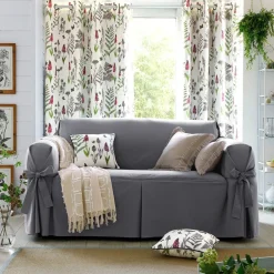 Becquet Housses à nouettes pour fauteuil ou canapé< Décoration Textile Unie|Housse De Canapé, Housse De Fauteuil