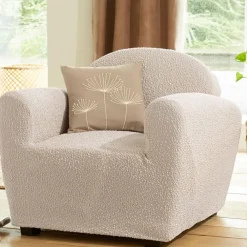 Becquet Housses bi-extensibles pour fauteuil et canapé< Rideau Et Déco Textile|Housse De Canapé, Housse De Fauteuil