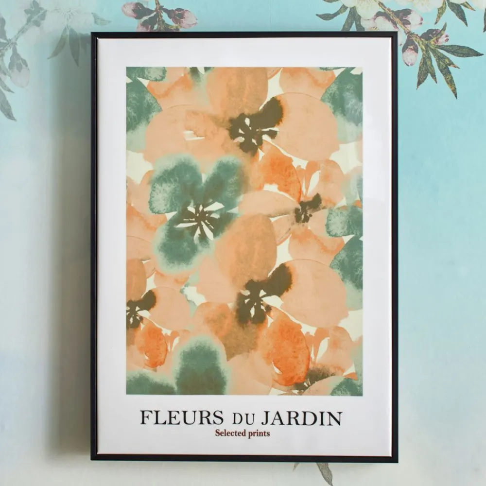 Becquet Illustration encadrée motif fleurs - CRÉATION< Décoration Murale|Décoration