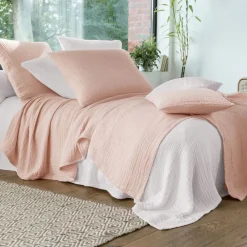 Becquet Jeté de lit en double gaze de coton - 280 g/m²< Les Matières|Plaid