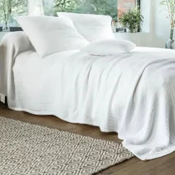 Becquet Jeté de lit en double gaze de coton - 280 g/m²< Les Matières|Plaid