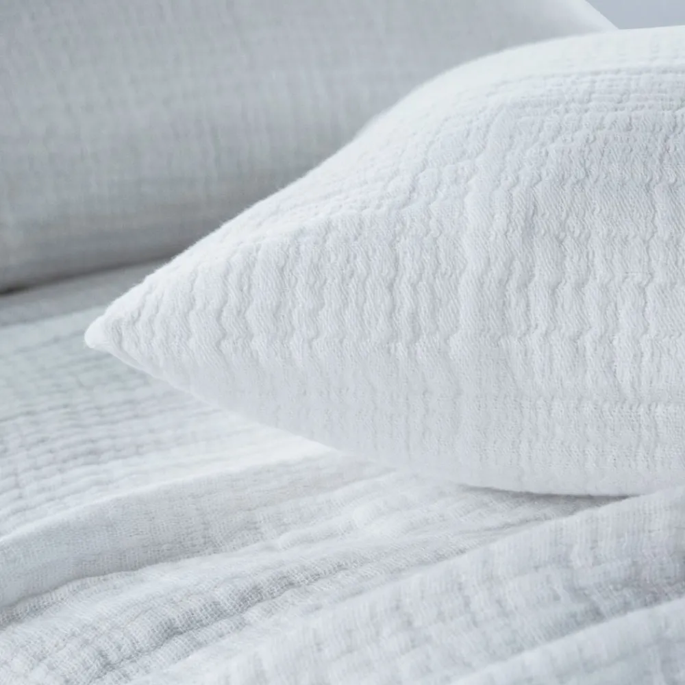 Becquet Jeté de lit en double gaze de coton - 280 g/m²< Les Matières|Plaid