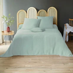Becquet Jeté de lit en double gaze de coton - 280 g/m²< Les Matières|Plaid