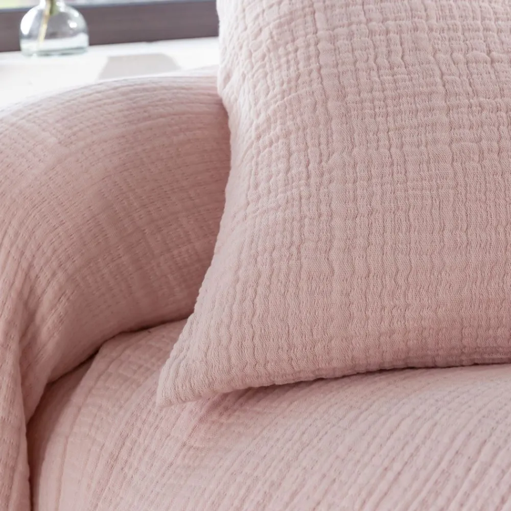 Becquet Jeté de lit en double gaze de coton - 280 g/m²< Les Matières|Plaid