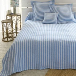 Becquet Jeté de lit jacquard rayures fantaisie< Boutis, Jeté De Lit, Couvre Lit