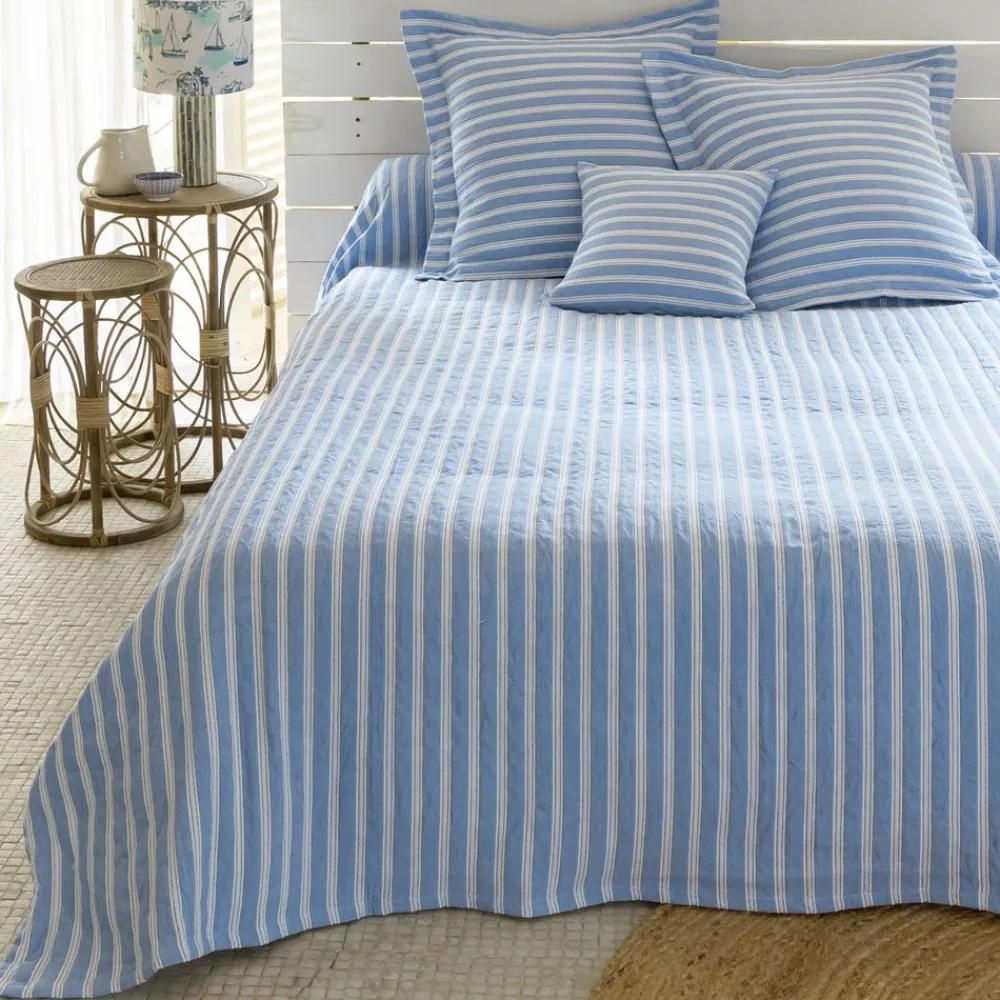 Becquet Jeté de lit jacquard rayures fantaisie< Boutis, Jeté De Lit, Couvre Lit