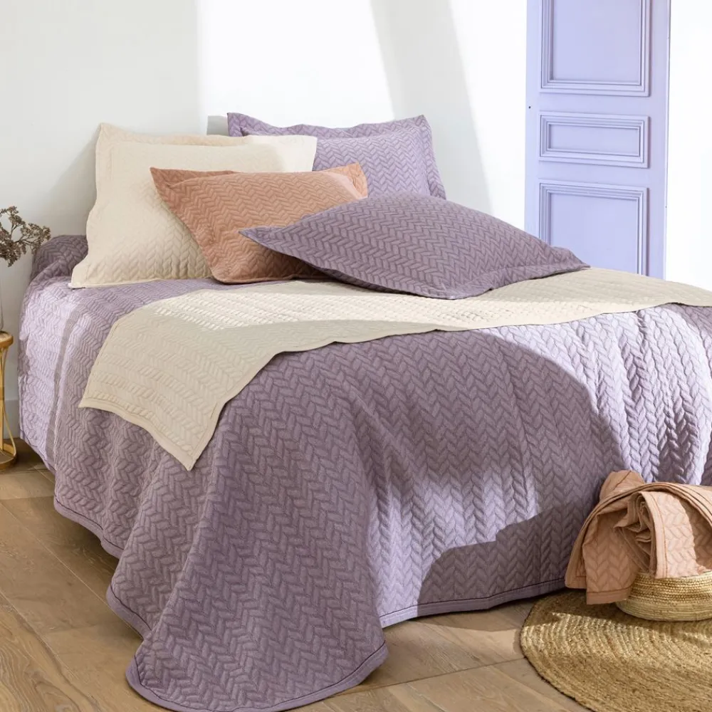 Becquet Jeté de lit motif chevrons - 420 g/m²< Les Matières|Boutis, Jeté De Lit, Couvre Lit