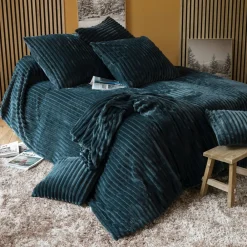 Becquet Jeté de lit peluche grosses côtes< Plaid|Plaid