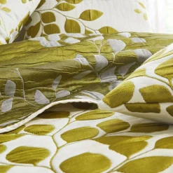 Becquet Jeté de lit tissé jacquard motif végétal< Les Matières|Boutis, Jeté De Lit, Couvre Lit