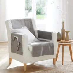 Becquet Jeté universel en velours ras - CRÉATION< Rideau Et Déco Textile|Jeté De Canapé, Jeté De Fauteuil