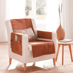 Becquet Jeté universel en velours ras - CRÉATION< Rideau Et Déco Textile|Jeté De Canapé, Jeté De Fauteuil