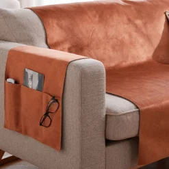 Becquet Jeté universel en velours ras - CRÉATION< Rideau Et Déco Textile|Jeté De Canapé, Jeté De Fauteuil