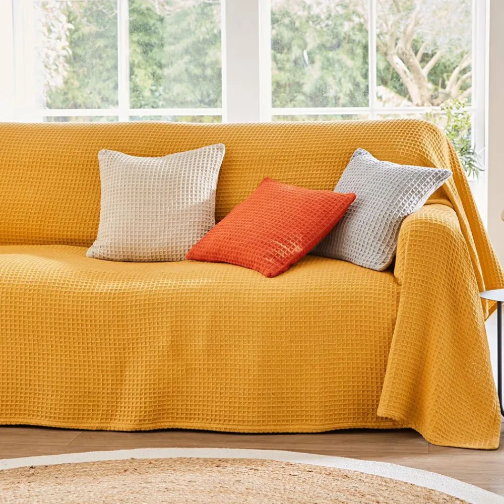 Becquet Jetés nid-d'abeilles< Rideau Et Déco Textile|Jeté De Canapé, Jeté De Fauteuil