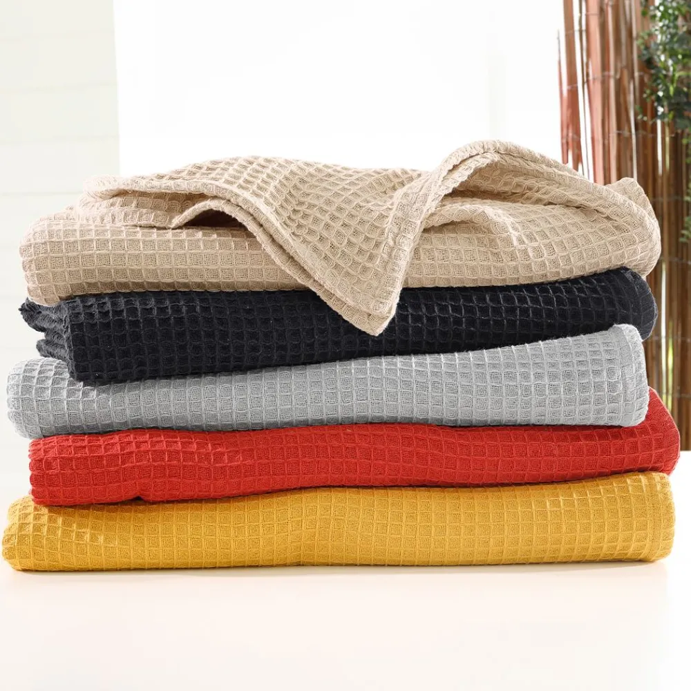 Becquet Jetés nid-d'abeilles< Rideau Et Déco Textile|Jeté De Canapé, Jeté De Fauteuil