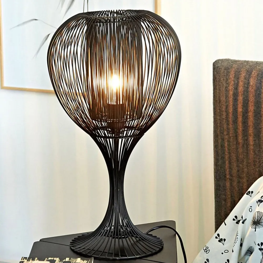 Becquet Lampe à poser en métal filaire< Luminaire|Décoration