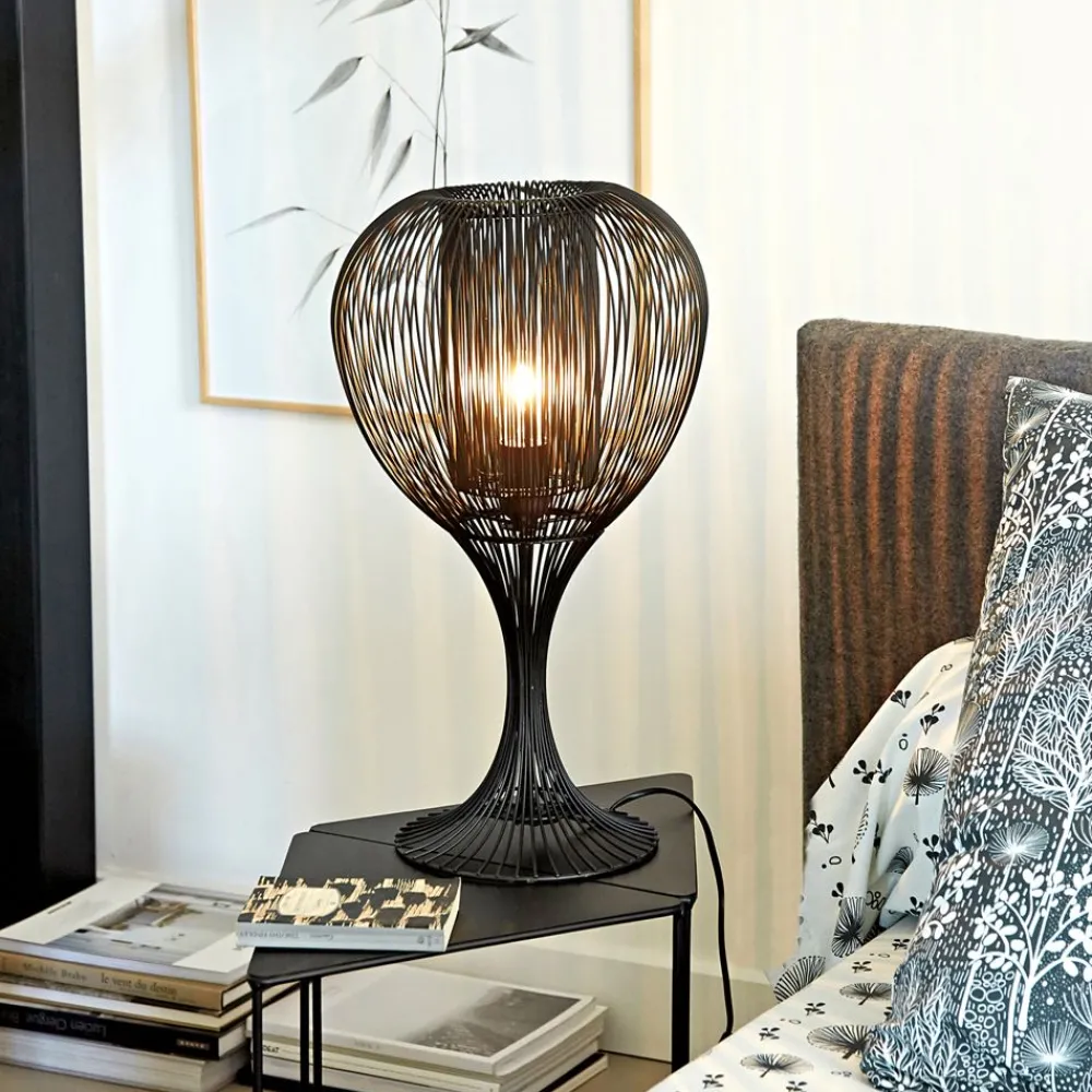 Becquet Lampe à poser en métal filaire< Luminaire|Décoration