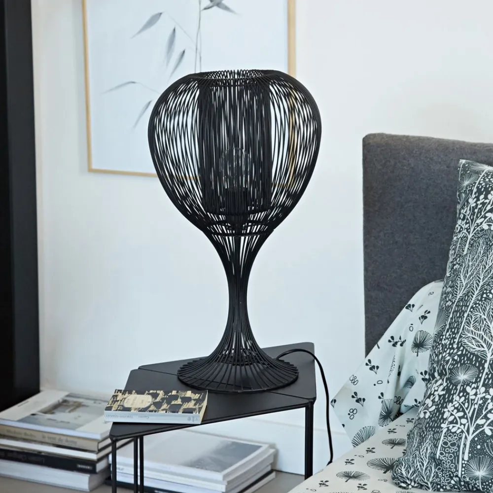 Becquet Lampe à poser en métal filaire< Luminaire|Décoration