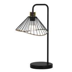 Becquet Lampe à poser métal finition rotin< Luminaire|Décoration