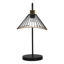Becquet Lampe à poser métal finition rotin< Luminaire|Décoration