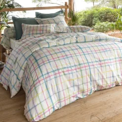 Becquet Linge de lit à carreaux - CRÉATION< Housse De Couette|Linge De Lit Fantaisie, Linge De Lit Brodé