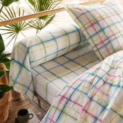 Becquet Linge de lit à carreaux - CRÉATION< Housse De Couette|Linge De Lit Fantaisie, Linge De Lit Brodé