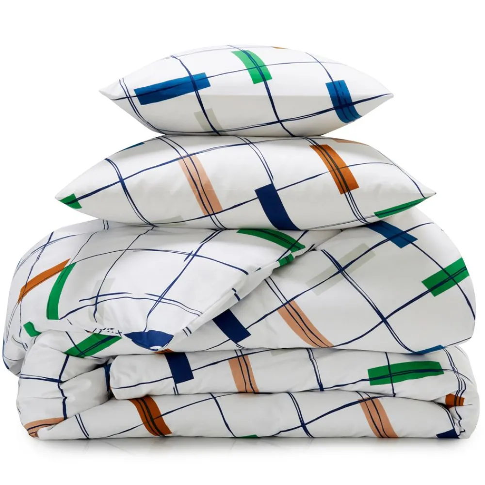 Becquet Linge de lit à carreaux - CRÉATION<Enfant Linge De Lit Ado, Housse De Couette|Linge De Lit Fantaisie, Linge De Lit Brodé