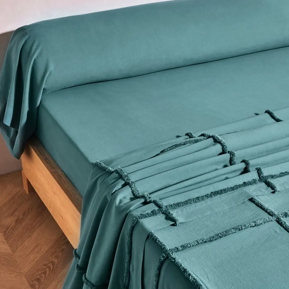 Becquet Linge de lit à carreaux tuftés - CRÉATION< Housse De Couette