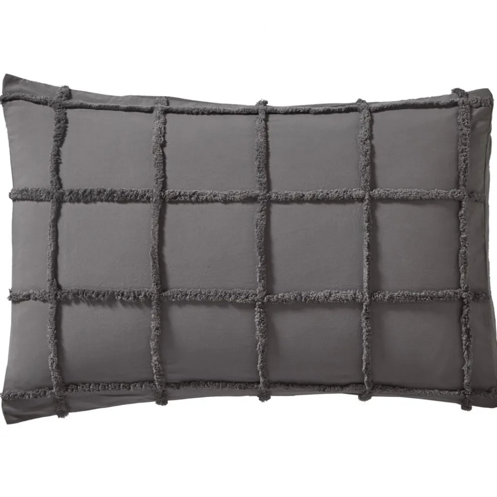 Becquet Linge de lit à carreaux tuftés - CRÉATION< Housse De Couette