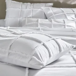 Becquet Linge de lit à carreaux tuftés - CRÉATION< Housse De Couette|Linge De Lit Fantaisie, Linge De Lit Brodé