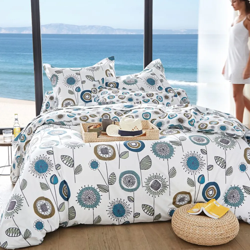 Becquet Linge de lit à fleurs - CRÉATION< Les Matières|Housse De Couette