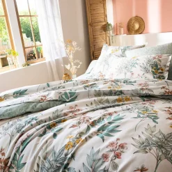 Becquet Linge de lit à fleurs et feuillages - CRÉATION< Housse De Couette|Linge De Lit Fantaisie, Linge De Lit Brodé