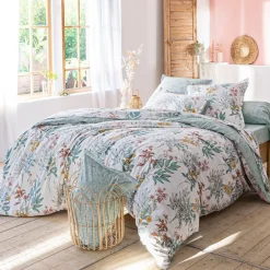 Becquet Linge de lit à fleurs et feuillages - CRÉATION< Housse De Couette|Linge De Lit Fantaisie, Linge De Lit Brodé