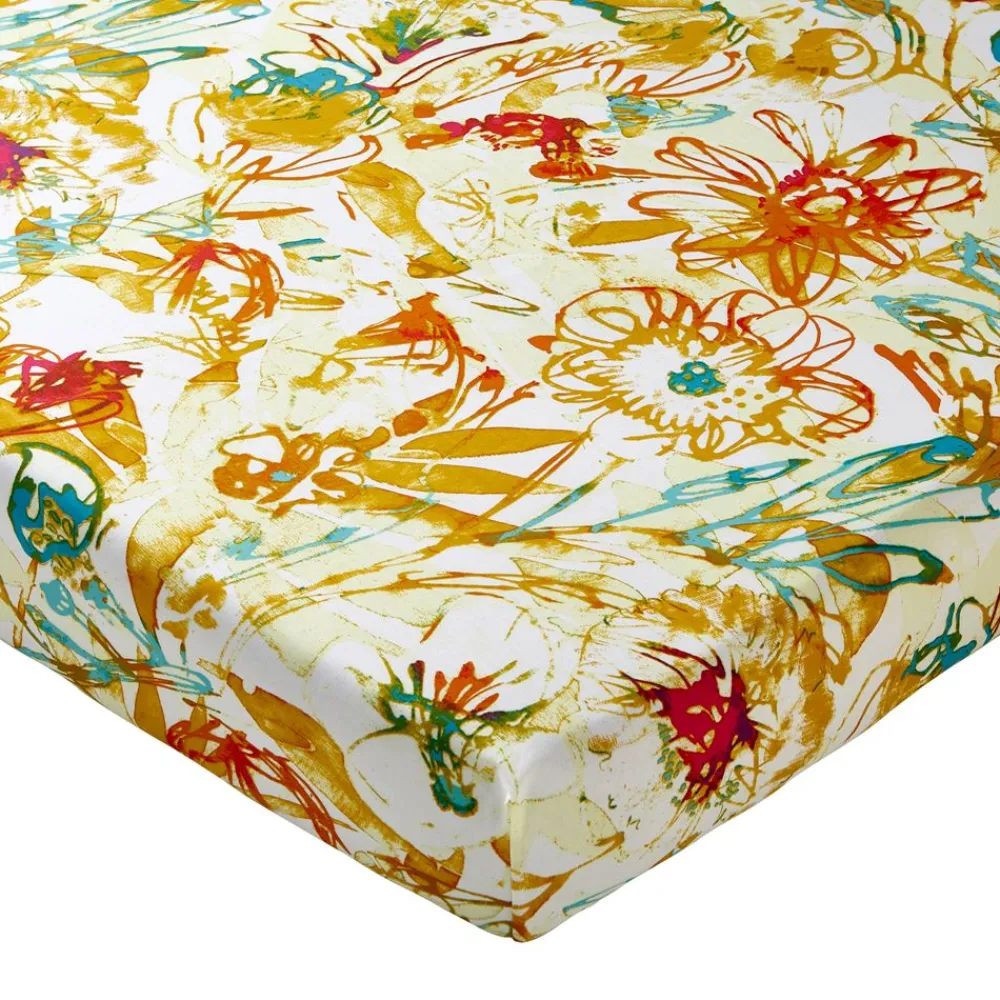 Becquet Linge de lit à fleurs et multicolore - CRÉATION< Housse De Couette|Linge De Lit Fantaisie, Linge De Lit Brodé